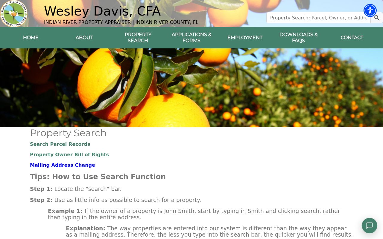Sebastian residents directory property search